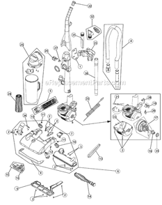 Page A Diagram and Parts List for M085810  Dirt Devil Upright Vacuum